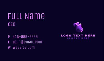 3D Game Media Business Card
