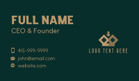 Luxe Golden Crown  Business Card