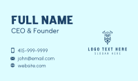 Blue Viking Warrior Business Card