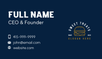 Burger Meal Snack Business Card