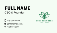 Leaf Yoga Meditation Business Card