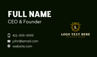 Crest Shield Ornamental Business Card