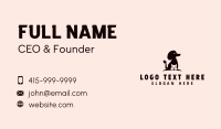 Poodle Dog Cat Pet Business Card