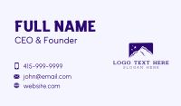 Mountain Night Stars Business Card