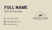 Greyhound Dog Trainer Business Card