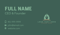 Garden Leaf Shovel Business Card