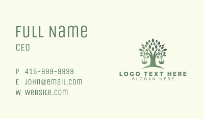 Natural Tree Law Business Card