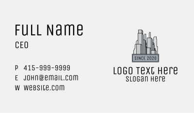 Urban City Buildings  Business Card Image Preview