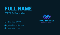 Abstract Emblem Letter M Business Card Image Preview