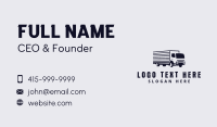 Black Cargo Trucking Business Card