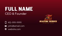 Spartan Knight Warrior Business Card Image Preview