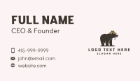 Wild Cowboy Bear Business Card Design