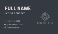 Pipe Wrench Badge Business Card Design