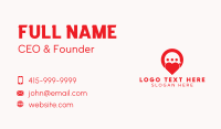 Red Heart Messaging Business Card