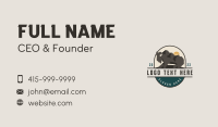 Bison Nature Mountain Business Card Design