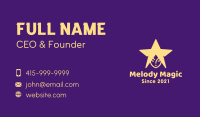 Yellow Woman Star Business Card