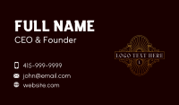 Elegant Art Deco Boutique Business Card