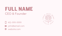 Nature Woman Tree Business Card Design
