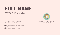 Pretty Blonde Lady Business Card Design