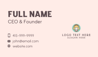 Pretty Blonde Lady Business Card