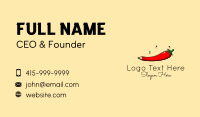 Chili Pepper Pencil  Business Card