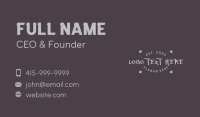 Graffiti Hiphop Wordmark Business Card