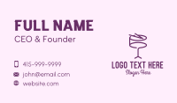 Simple Purple Drum Business Card Image Preview