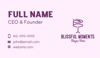 Simple Purple Drum Business Card Image Preview