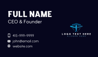 Shield Airplane Flight Business Card Design