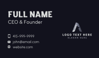 Talent Agency Letter A Business Card Design