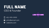 Computer Games Business Card example 4