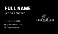  Elegant Stylish Simple Letter L Business Card