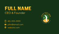 Sports Field Golfer Business Card
