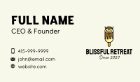 Owl Popsicle  Business Card