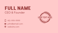 Generic Retro Circle Business Card