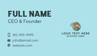 Mining Pickaxe  Beaver Business Card