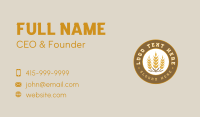 Grain Wheat Flour Business Card