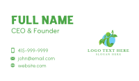 Human Organic Leaves  Business Card Design