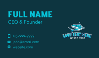 Angry Gaming Shark Mascot Business Card