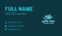 Angry Gaming Shark Mascot Business Card Image Preview