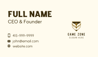 Eagle Owl Shield Business Card Image Preview