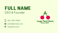 Fresh Cherry Fruit  Business Card Design