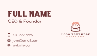 Cake Woman Face Business Card