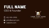 Skull Katana Weapon Business Card