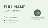 Green Yarn Crochet  Business Card Design