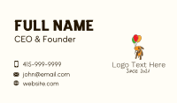 Balloon Dog Plushie Business Card Design