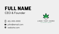 Weed Leaf Cup Business Card Design