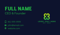 Green Clover Number 3 Business Card