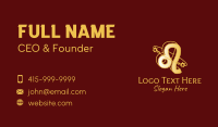 Astral Leo Zodiac  Business Card