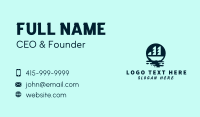 Ocean Water Galleon  Business Card Design